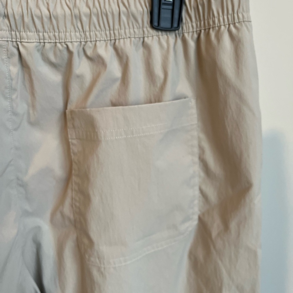 Athleta Midday Crop Poplin Wide Leg Pants Khaki XL - Picture 11 of 12